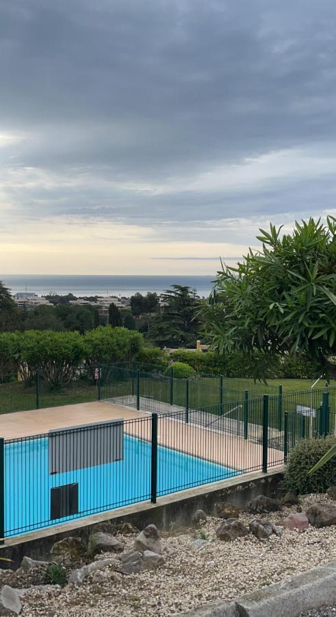 Appartement 2 Pieces En Rez De Jardin Avec Parking Et Piscine Villeneuve-Loubet Bagian luar foto